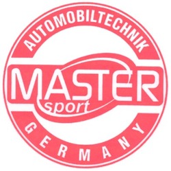 Заявка на торговельну марку № 2004020909: automobiltechnic; germany; master; sport
