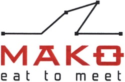 Свідоцтво торговельну марку № 185376 (заявка m201302941): mako; eat to meat; meet; мако