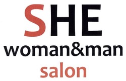 Свідоцтво торговельну марку № 202978 (заявка m201407634): she; woman&man salon