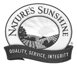 Заявка на торговельну марку № m201222585: nature's sunshine; natures; quality, service, integrity