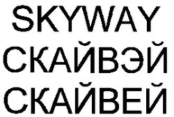 Свідоцтво торговельну марку № 27250 (заявка 98093500): skyway; скайвэй; скайвей