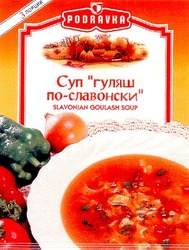 Свідоцтво торговельну марку № 21597 (заявка 98062151): podravka slavonian goulash soup суп гуляш по славонски