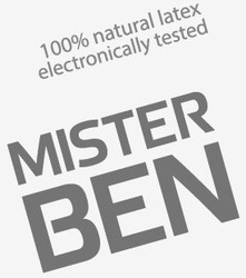 Свідоцтво торговельну марку № 317636 (заявка m202016336): mister ben; 100% natural latex electronically tested