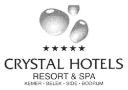 Заявка на торговельну марку № m201808502: crystal hotels; resort&spa; kemer belek side bodrum