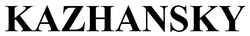 Заявка на торговельну марку № m202517494: kazhansky