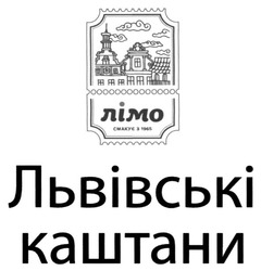 Заявка на торговельну марку № m201725946: лімо смакує з 1965; львівські каштани