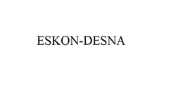Свідоцтво торговельну марку № 341520 (заявка m202128956): eskon-desna; eskon desna