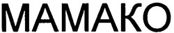 Свідоцтво торговельну марку № 156384 (заявка m201106835): mamako; мамако