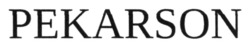 Заявка на торговельну марку № m202419463: pekarson