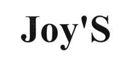 Свідоцтво торговельну марку № 206958 (заявка m201410706): joy's; joys
