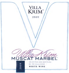 Свідоцтво торговельну марку № 185952 (заявка m201212186): villa krim; 2009; muscat marbel; white wine; тм