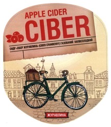 Свідоцтво торговельну марку № 244037 (заявка m201619388): apple cider ciber; сидр сібер журавлина (ciber cranberry) газований напівсолодкий