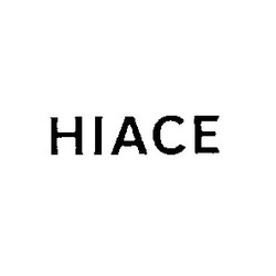 Свідоцтво торговельну марку № 4011 (заявка 108375/SU): hiace ніасе