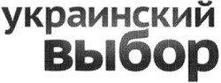 Свідоцтво торговельну марку № 184355 (заявка m201318623): украинский выбор