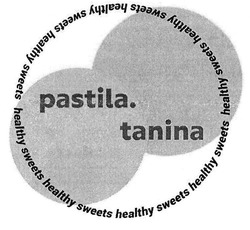 Свідоцтво торговельну марку № 311512 (заявка m201918094): pastila.tanina; pastila tanina; healthy sweets
