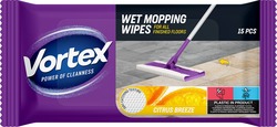 Заявка на торговельну марку № m202603541: dirt catching texture; dirt-catching texture; plastic in product; citrus breeze; 15pcs; wet mopping wipes for all finished floors; vortex power of cleanness