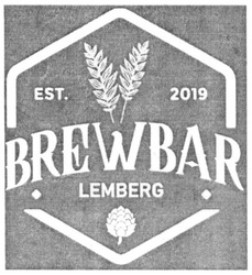 Заявка на торговельну марку № m201911148: lemberg; est.2019; brewbar