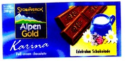 Заявка на торговельну марку № 99103710: alpen gold; stollwerck; karina